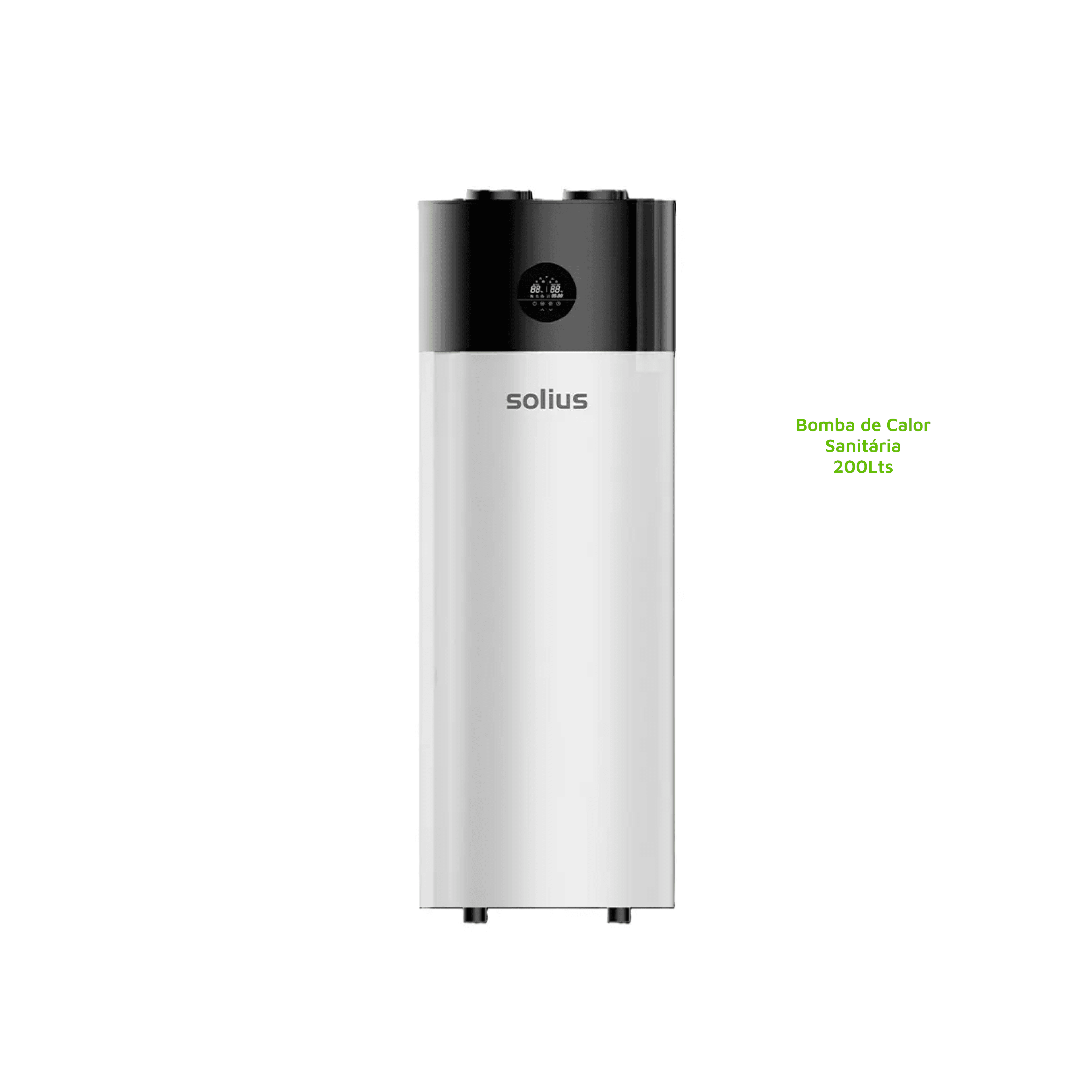 Kit Bomba de Calor SOLIUS VITRO PRO 200Lts